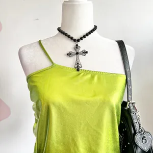 Green Metallic Rave Top, Y2K, Cyber, Festival, Clubwear, Futuristic,‎ Small thumbnail 2