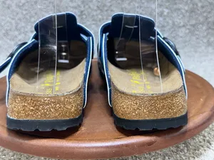 Rare Papillio Blue Denim Animal Print Closed Toe Clogs Womens Size 7 thumbnail 9
