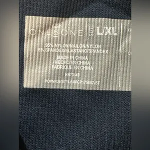 One5One Women Navy Blue Eyelet‎ Hem Cropped Activewear Casual Leggings L/XL thumbnail 11