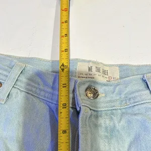 We the Free People Size 31 Mid rise Maggie Distressed Crop Jeans Raw Frayed Hem thumbnail 6