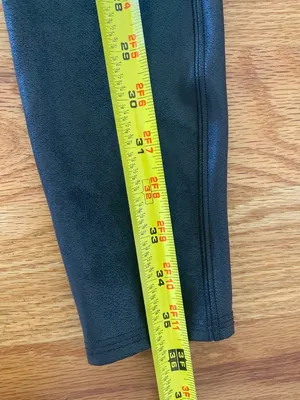 SPANX Faux Leather Leggings Women’s Black Sz Medium High Rise Shaping Pants NWOT thumbnail 9