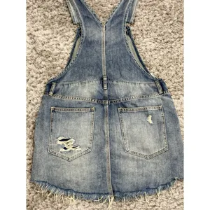 Free People We The Free Women’s Baxter Denim Dress Overall Jumper Grunge Size S thumbnail 7