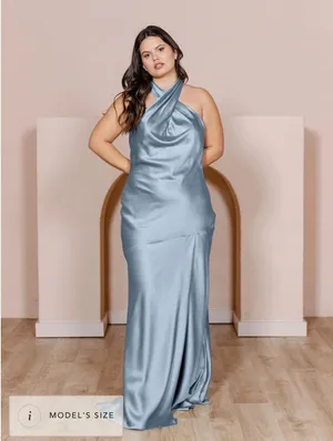 Revelry Bridesmaid Dress Blue Size 6 thumbnail 1