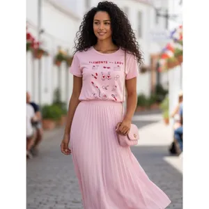 Megan Phillips Collection Elements of a Lady‎ Short Sleeve Tee M Pink Coquette thumbnail 9