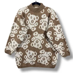 Vintage Needles & Yarn Teddy Bear Fluffy Knit Sweater thumbnail 1