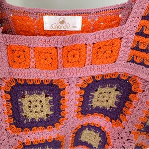 Sunland17 Granny Square Vibrant Crochet Cropped Tank Top thumbnail 4
