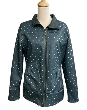 Burton Dryride Women's Large Snowboarding Ski Jacket Coat Full‎ Zip Blue Size L thumbnail 1