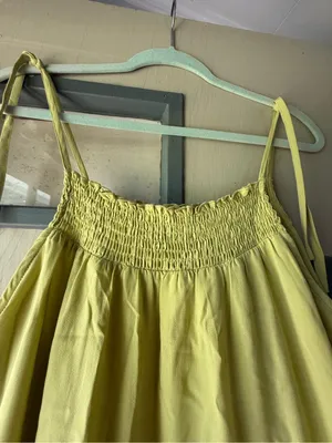 Forever 21 Lemon Yellow Tiered Mini Sundress thumbnail 2