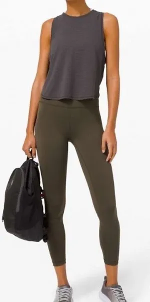 Lululemon Wunder Train High-Rise Tight 25 Dark Olive Green Size 8 W5CQDS thumbnail 1