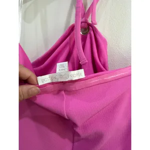 Boston Proper Pink Halter Bodycon Cocktail Dress Size‎ Medium thumbnail 8