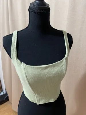 Corset top Green thumbnail 2