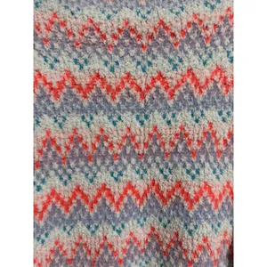 ANTHROPOLOGIE Pilcro Selene Sweater Neon Fair Isle Print Women's Size‎ Medium thumbnail 8
