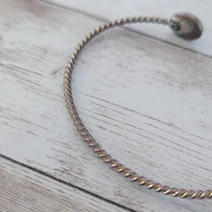 Vintage Bracelet with Faux Pearls - Heavy Tarnish/Discoloration thumbnail 6