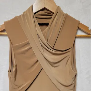 Missguided Bodycon Criss‎ Cross Bodice Midi Dress Sexy Clubbing Party Women's 10 thumbnail 3
