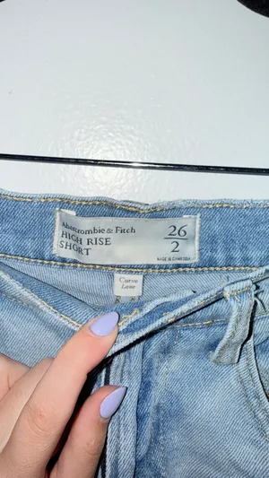 Abercrombie High-Rise Dad Shorts Curve Love thumbnail 3