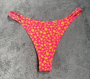 Kulani kinis Floral Pink bikini swimsuit Bottoms large thumbnail 1