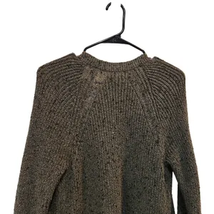 American Eagle Outfitters Dark Green Gray Knit Open Front Cardigan Sweater Small thumbnail 6