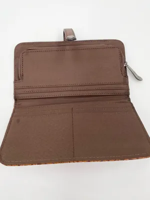 Justin Boots Women's Floral Tooled Saddle Brown Wallet Slim Card Slots Western Cowgirl thumbnail 4