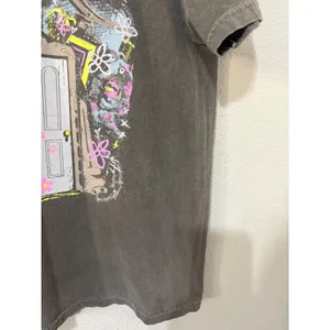 Flying Hause Threads The Doors Graphic Women Tee M Charcoal Gray Mineral Wash thumbnail 8