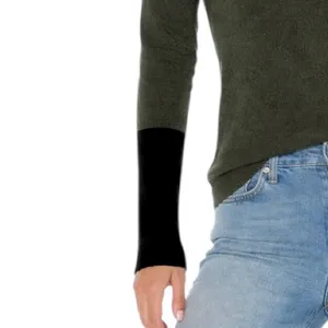 Club Monaco Italian Wool Agnes Sweater Green and Black Size S thumbnail 7