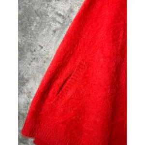 MERSEA Chalet Poncho Sweater Aperol Orange Cowl Neck Cozy Luxe Cape‎ Knit thumbnail 3