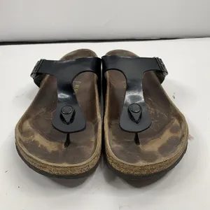 Birkenstock Size 41 10 Gizeh Sandals Birko Flor Patent Shoes Flip Flops T Straps thumbnail 3