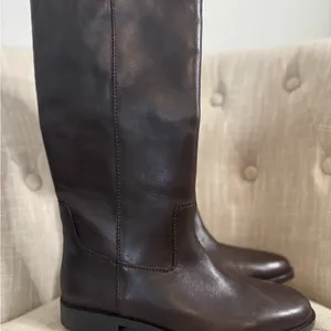 Mango Leather High Boots thumbnail 4
