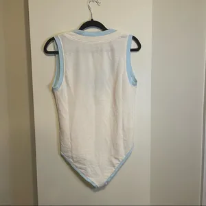 Free People Cozy Girl Cotton Tank Bodysuit in Ivory Size XS NEW WITHOUT TAGS thumbnail 8