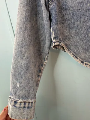 Women’s Mono B faded blue denim jackets small thumbnail 7