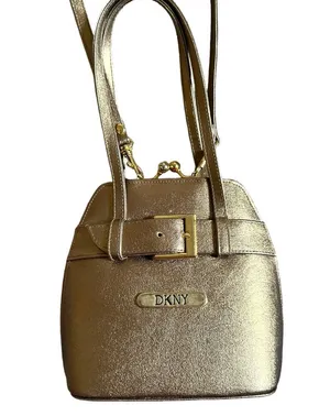 DKNY Gold Metallic Mini Bag thumbnail 1