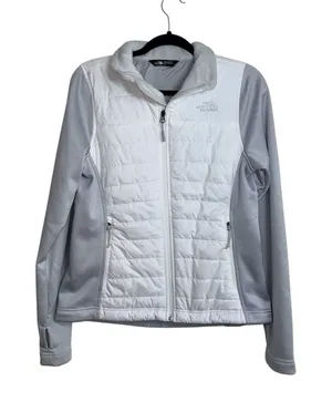 The North Face Mashup Insulated Jacket White Gray Full Zip Puffer thumbnail 1