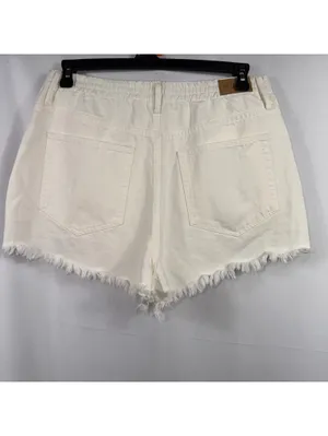 Show Me Your Mumu Tucson White Denim Shorts 32 thumbnail 7