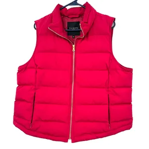 Talbots Size XL Petites Vest Red Puffy‎ Down Insulated Winter Quilted Outerwear thumbnail 1