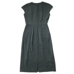 NWT MM. Lafleur Masha 3.0 in Charcoal Gray Light Twill Pleated Sheath Dress 0P thumbnail 6