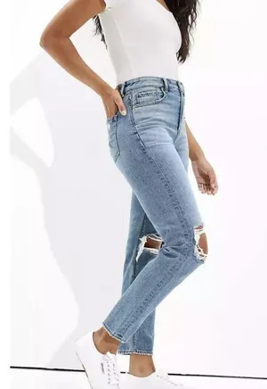 American Eagle Comfort Stretch Waistband Mom Jean Size 0R thumbnail 9