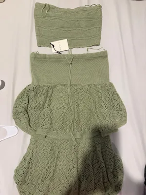 Two-Piece Set Mabel Sage Green Skirt thumbnail 5