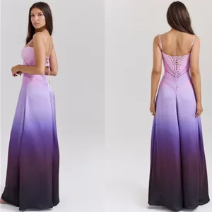 HOUSE OF CB 'Anabella' S A-C Ombre Print Lace‎ Up Maxi Dress NWOT thumbnail 14