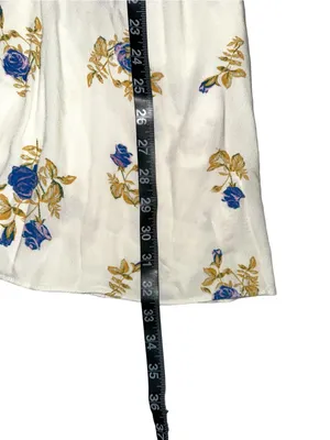 Free People Tate Mock Neck Floral Bell Sleeve Tunic Mini Dress XL thumbnail 8