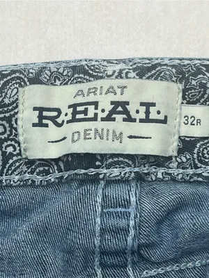 Ariat Real Denim Women’s Marine Blue Entwined Mid Rise Bootcut Jeans Size 32R thumbnail 11