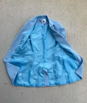 Tiger Mist Baby Blue Blazer XS Y2K Tailored It Girl Jacket thumbnail 6