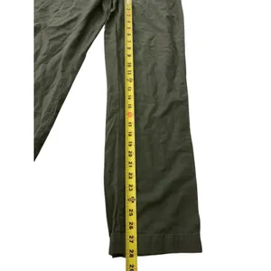 Ci Sono Wide Leg Pants Women Small Olive Linen‎ Blend Paperbag Waist LP42 Safari thumbnail 5