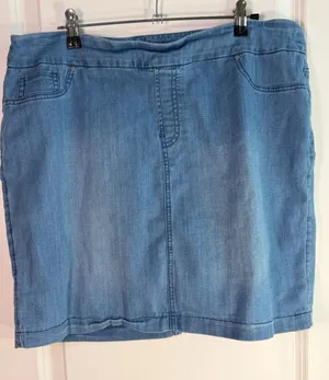 Chico's Blue Denim Skort Size 2 thumbnail 1