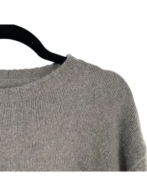 Polo Ralph Lauren Gray Wool Blend Crewneck Sweater Size Large Quiet Luxury thumbnail 3