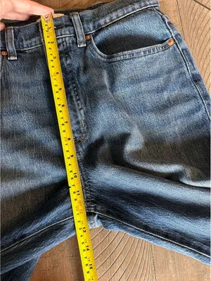 Evereve Ever Vintage Barrel Jeans Bowed Leg High Rise Dark Blue Women’s size 28 thumbnail 11
