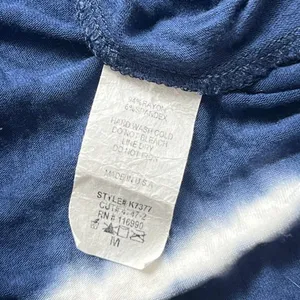 Vintage Ginger G Women’s Dress M Tie Dye Knee Length Mock Neck Summer Blue thumbnail 4
