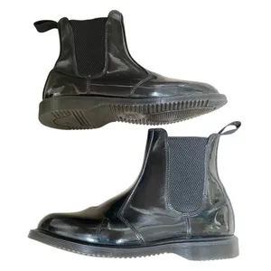 Dr. Martens Flora‎ Smooth patent leather Chelsea boots women’s 9/41black grunge thumbnail 2