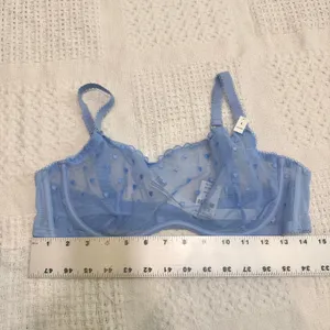 PINK Victoria’s Secret large Wink unlined heart embroidered scoop bra BC3 3211 thumbnail 3
