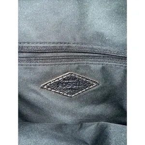 FOSSIL Black Leather Shoulder Bag Purse Crossbody Handbag Wide Zipped‎ Opening thumbnail 5
