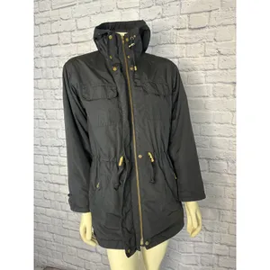 Vintage BOGNER Hooded black ladies ski jacket size medium thumbnail 2