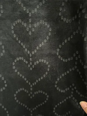 Maeve Anthropologie Colette Charcoal Heart Pattern Wide Leg Corduroy Pants 27T thumbnail 10